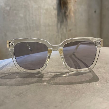 SE26SG_CA015（S） /  Square Frame Sunglasses (Clear Champagne/Md.Gray)