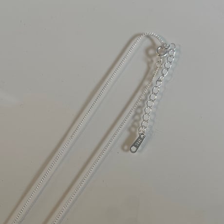 2401NC0228 / Nuance curve ball Necklace（Silver）