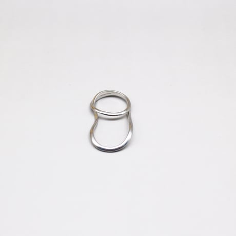 2306RG0297 / Cross Continuous Two-Finger Connected Ring（Silver）