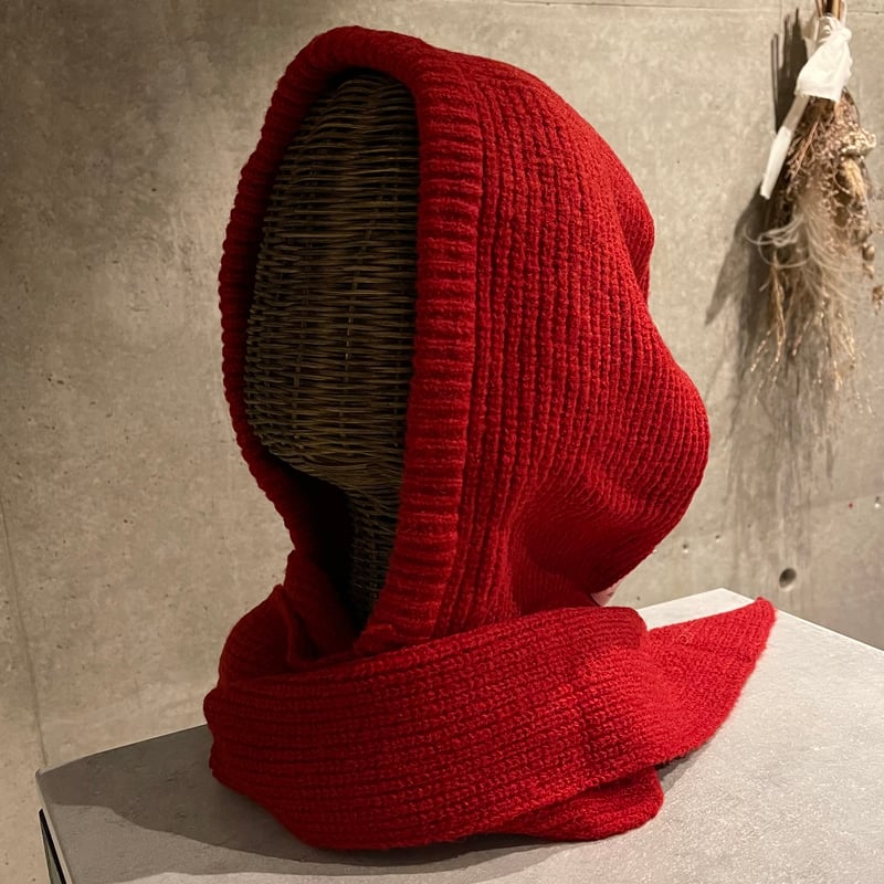 2512HW056(S)/ Hoodie muffler（Red） | Calinouu On