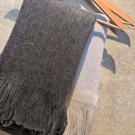 2511GS051(S)/ Mink Touch Plain Stole（Charcoal Grey)