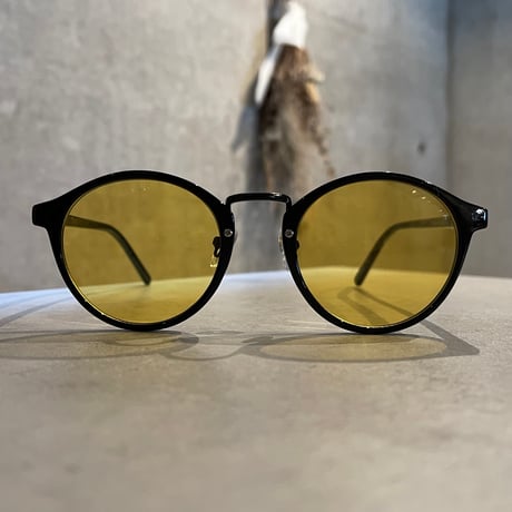 SE25SG_CA012（S） / Boston Sunglasses (Black/Yellow)