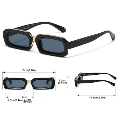 【 Legit Eyewear 】Sunglasses Nijō (Black/Champagne)