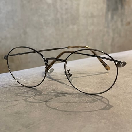 SE26SG_CA014（S） / Metal Round Frame Sunglasses (Silver/Clear)