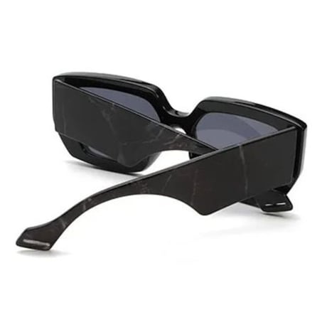【 Select 】 Retro Oversized Square Sunglasses (Black)