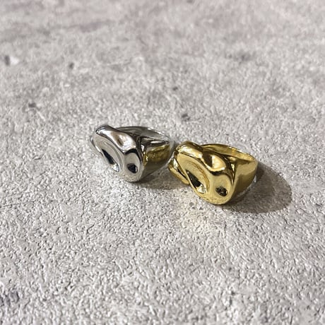 2602RG0742 / Opening asymmetry craft ring （Silver）