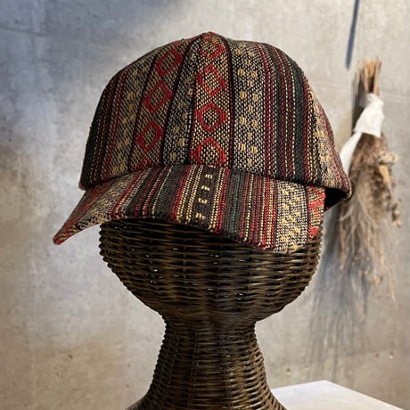 2508HW0100(S) / Jacquard ethnic cap（Mulch）