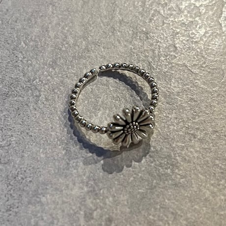 2508RG0675 / Ball line mini Daisy ring（Silver）