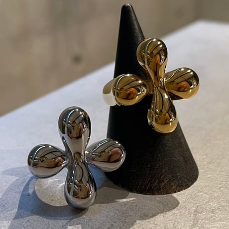 2502RG0581 / Cross drop design ring（Gold）