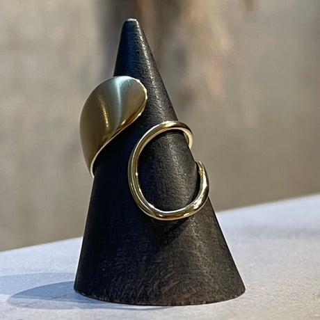 2504RG0612 / Asymmetry curve design ring（Gold）