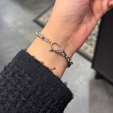2412BR0059 / U type mini chain mantel Bracelet（Silver）