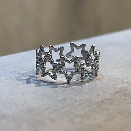 2505RG0627 / Star line motif ring（Silver）