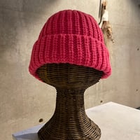 SEL251110BN(S) / Handmade Knit Beanie Hat（Pink）
