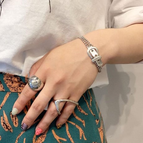 Metal belt Type Ball Chine Bracelet（Pearl）/ 2106-BR063