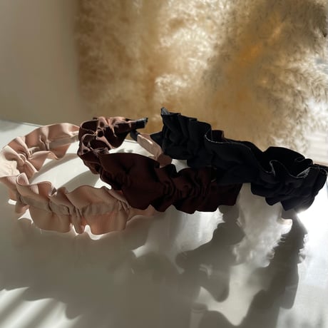 2401HA0046 / Gather headband（Beige）