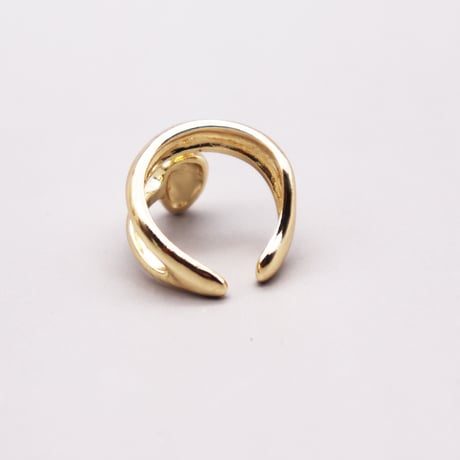 Drop Deformation Cartilage Earcuff （Gold/Left） / EC069B