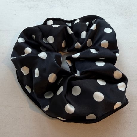 2606HA0095(S)/ Satin Dot Hair rubber（Black）