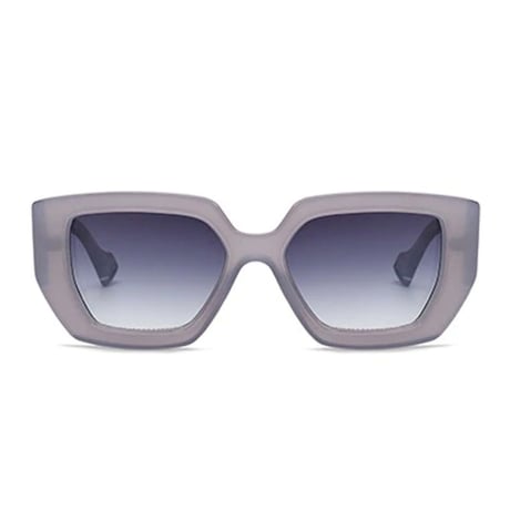 【 Select 】 Retro Oversized Square Sunglasses (Gray)