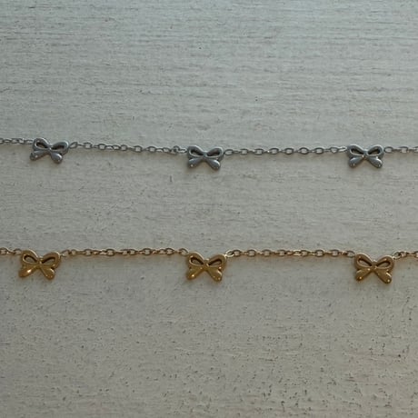 2606BR0142 / Mini Ribbon motif Bracelet（Gold）