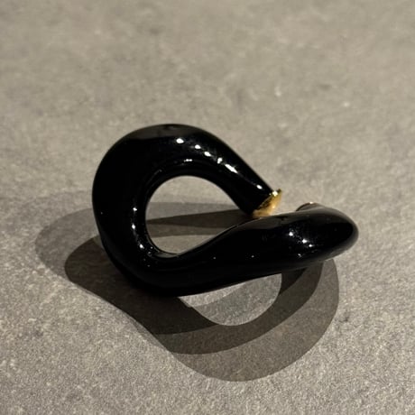 2504EC019 /  color wave Ear Cuff（Black）
