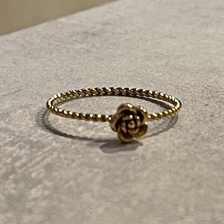 2501RG0577 / Mini flower motif ring（Gold）
