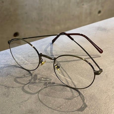 SE26SG_CA014（S） / Metal Round Frame Sunglasses (Gold/Clear)