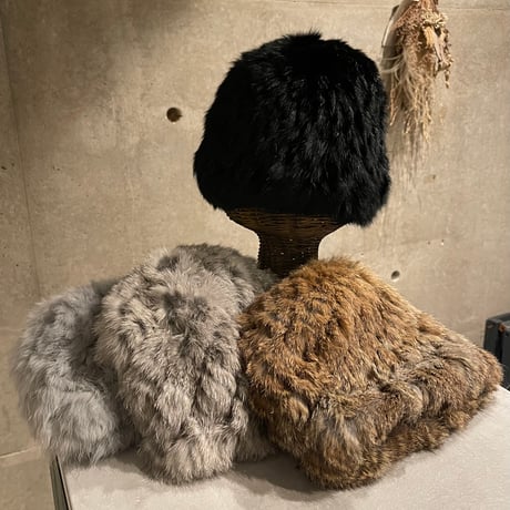 261SL0103AX(S) / Fur Skully Hat（Gray）