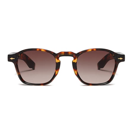 【 Select 】Vintage Retro Square Decoration Design Sunglasses(Leopard)