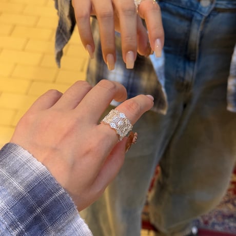 2507RG0668 / See-through Stone ring（Silver）