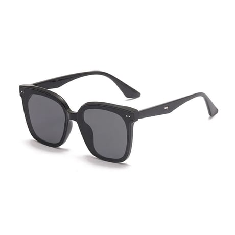 【 Select 】Square Classic Retro Polarized Sunglasses (Black, Grey)