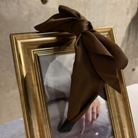 2503HA0062（S）/ Side Ribbon headband（Brown)