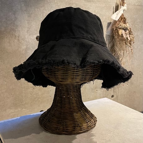 2411HW0059(S)/Damage bucket Hat (Black)