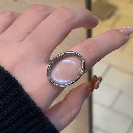 2508RG0670 / Clear Stone ring（Silver）