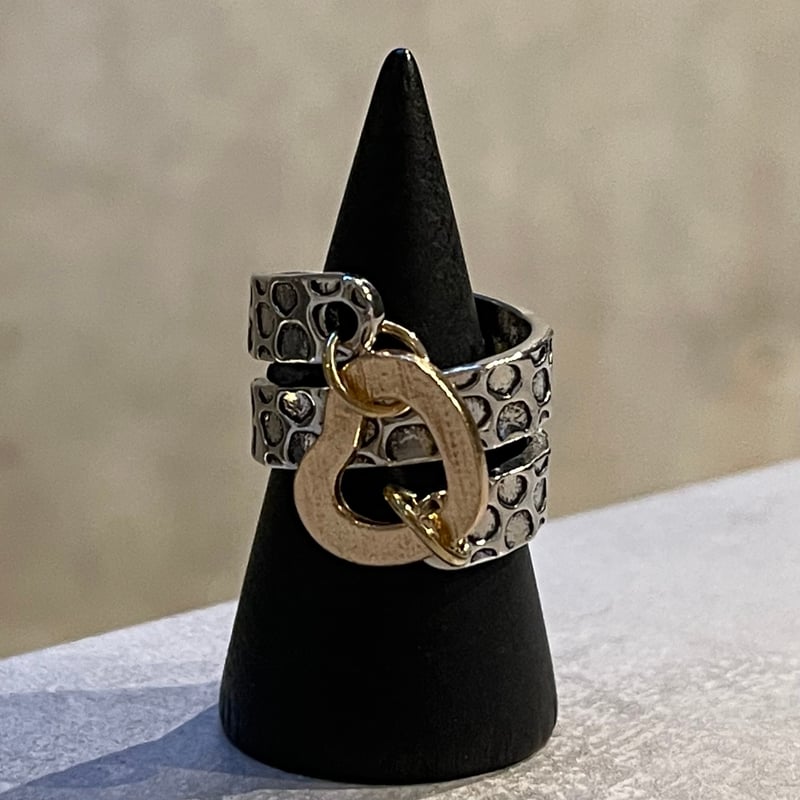 2512RG0720 / Helix Heart charm ring（Silver） | C