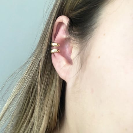 Small Ring Cartilage Ear Cuff （SILVER）  / EC-036