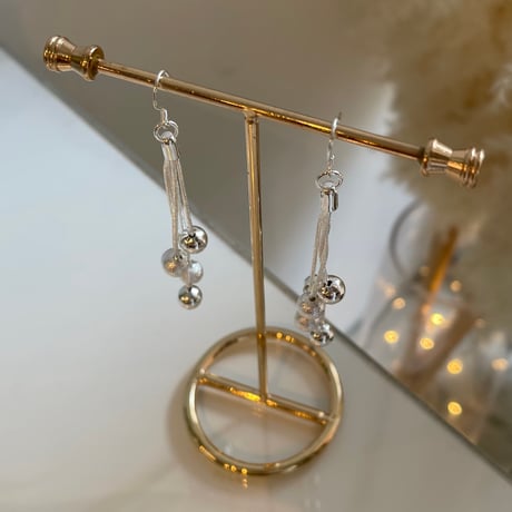 2401PR0633 / Irregular mini ball Pierce（Silver）