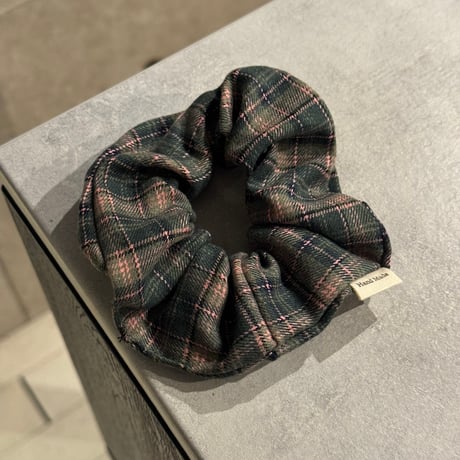 2511HA0076（S）/ Check Hair rubber（Navy)