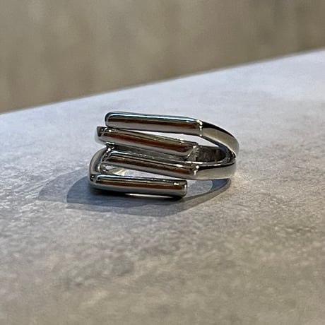 2505RG0631 / Layered bar design ring（Silver）
