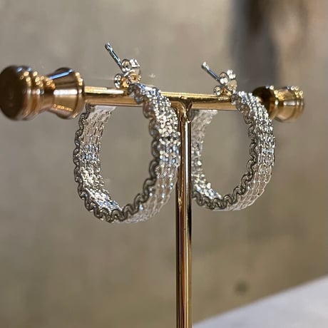 2510PR0804 / Chain design hoop Pierce（Silver）