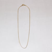 Snake thin Simple chain Necklace（Gold / 39cm）/ 2111-NC117