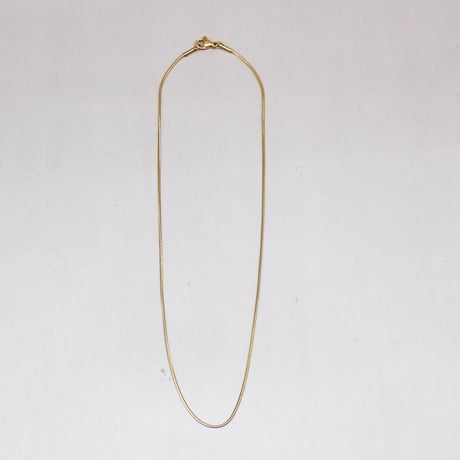 Snake thin Simple chain Necklace（Gold / 39cm）/ 2111-NC117