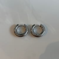 2506PR0792#B  / Stainless hoop pierce / 5mm 2.2cm（Silver)