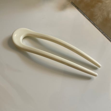 2403HA0073 / Simple color hairpin（White）