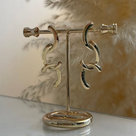 2403PR0684 / Curve connect Pierce（Gold）