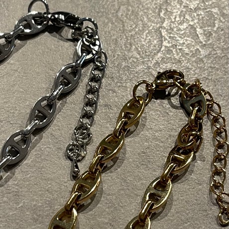 2503BR0074 / Mantel design chain Bracelet（Silver）