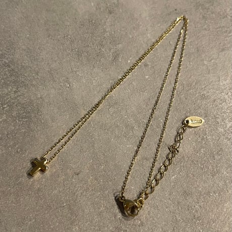 2507NC0349 / Mini Cross charm Necklace（Gold）