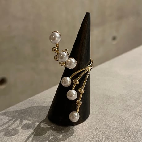 2512RG0711 / Long Pearl ring（Gold）