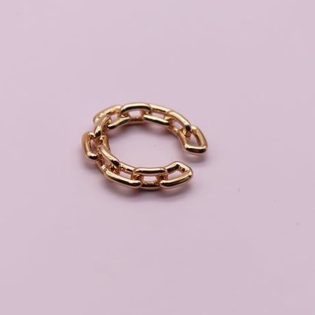 Link chain Small Earcuff （Gold） / EC054