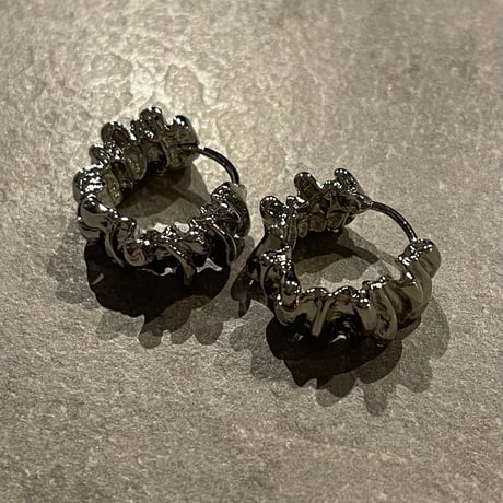 2503PR0755 / Wide design hoop Pierce（Silver）
