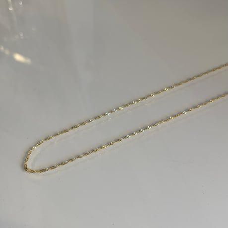2405NC0249 / Screw chain necklace / Silver925（Gold）